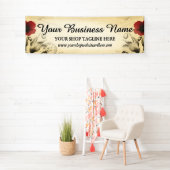 Vintag Poppies Ephemera Banner (Insitu)