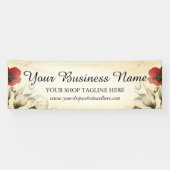 Vintag Poppies Ephemera Banner (Horizontal)