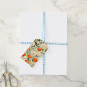 Vintag Poppy Blossom Geschenkanhänger (Mit Garn)