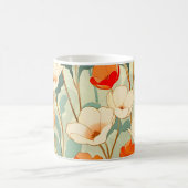 Vintag Poppy Blossom Kaffeetasse (Mittel)