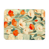 Vintag Poppy Blossom Magnet (Horizontal)