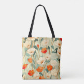 Vintag Poppy Blossom Tasche (Rückseite)