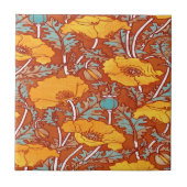 Vintag Poppy Fliese (Vorderseite)