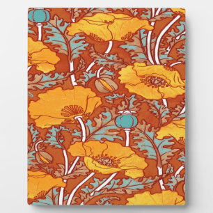 Vintag Poppy Fotoplatte