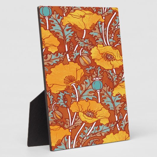 Vintag Poppy Fotoplatte (Seite)