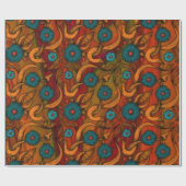 Vintag Poppy Geschenkpapier (Flach)