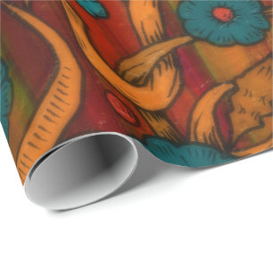 Vintag Poppy Geschenkpapier