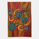 Vintag Poppy Geschirrtuch (Vertikal)