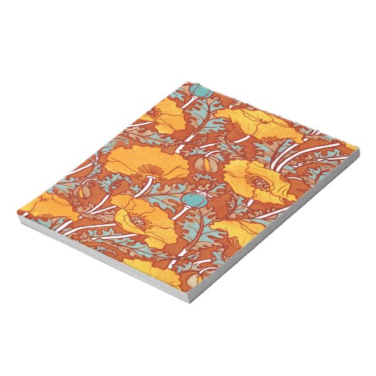 Vintag Poppy Notizblock (Rotiert)