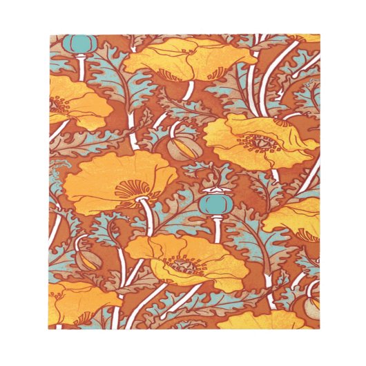 Vintag Poppy Notizblock (Vorderseite)