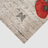 Vintag Poppy Seidenpapier (Ausschnitt)