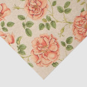 Vintag Populäre Rose Seidenpapier (Ausschnitt)