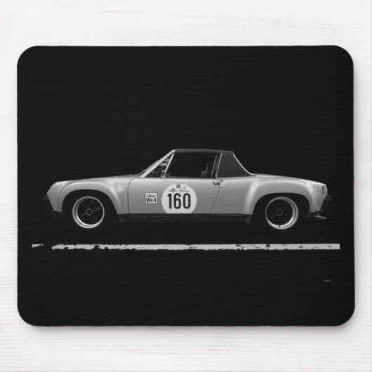 Vintag Porsche Race Car Mousepad (Vorne)