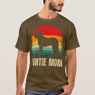 Vintag Portie Mama Hund Lover Mütter T-Shirt
