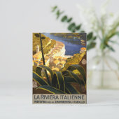 Vintag Portofino Italien Postkarte (Stehend Vorderseite)