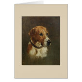 Vintag - Porträt eines Foxhound-Hundes, (Vorne)