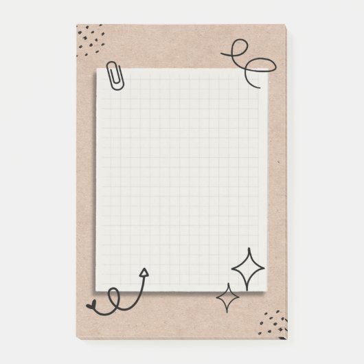 Vintag Post-it Klebezettel (Vorderseite)