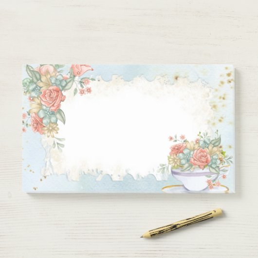 Vintag Post-it Klebezettel (Auf Schreibtisch)