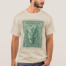 Vintag Postage Briefmarke Koala Bear Australien T-Shirt