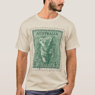 Vintag Postage Briefmarke Koala Bear Australien T-Shirt