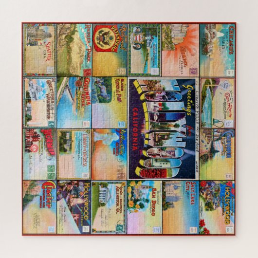 VINTAG POSTCARD THEMA PUZZLE (Horizontal)
