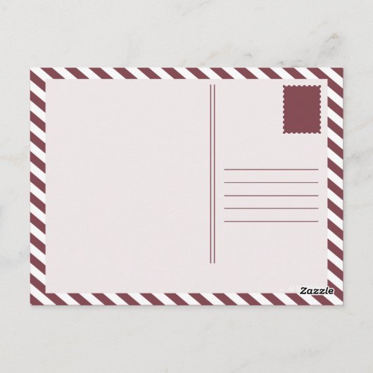 Vintag Postkarte (Rückseite)