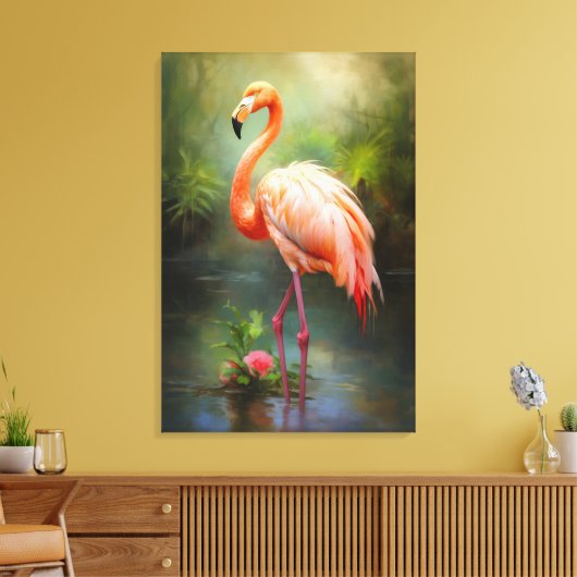 Vintag Pride Flamingo Leinwanddruck (Insitu (Wohnzimmer))