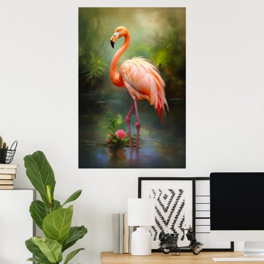Vintag Pride Flamingo Poster (Heimbüro)