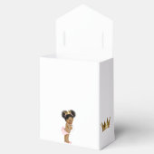 Vintag Princess African American Baby Dusche Geschenkschachtel (Geöffnet)
