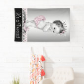 Vintag Princess Baby Dusche Banner (Insitu)