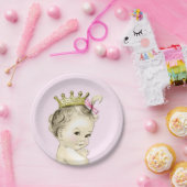 Vintag Princess Baby Dusche Pappteller (Party)
