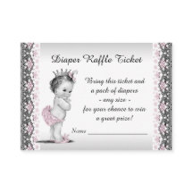 Vintag Princess Diaper Raffelschein