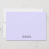 Vintag Princess Einladungen Lila Baby Blonde (Rückseite)