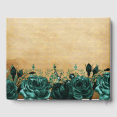 Vintag Princess Green Butterfly Quinceañera Gästebuch (Rückseite)