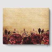 Vintag Princess Red Butterfly Quinceañera Gästebuch (Rückseite)