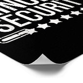 Vintag Princess Security Boys Brother Birthday Da Poster (Ecke)