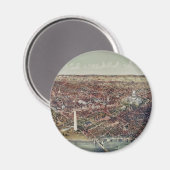 Vintag Print of Washington, D.C. Magnet (Vorderseite/Rückseite)