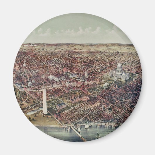 Vintag Print of Washington, D.C. Magnet (Vorne)
