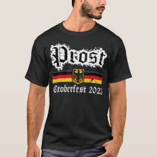 Vintag Prost Oktoberfest 2023 Bierdeutsch Fahne Ea T-Shirt