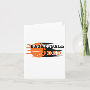 Vintag Proud Basketball Vater Vathers Day Basketba Karte