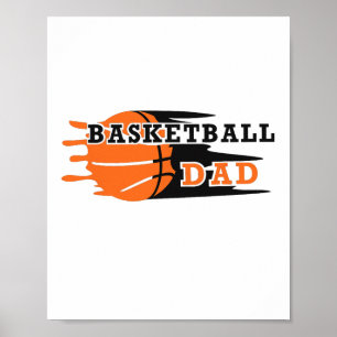 Vintag Proud Basketball Vater Vathers Day Basketba Poster