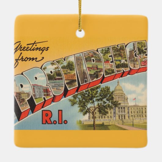 Vintag Providence RI Ornament (Rückseite)