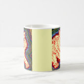 Vintag Psychedelic Cat von Louis Wain Kaffeetasse (Mittel)