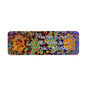 Vintag Psychedelic Wallpaper floral Pattern