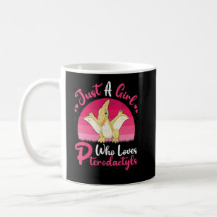 Vintag Pterodactyl Just A Girl, das Pteroda Liebe Kaffeetasse