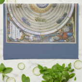 Vintag Ptolemaic Planisphere von Andreas Cellarius Geschirrtuch (Gefaltet)