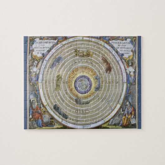 Vintag Ptolemaic Planisphere von Andreas Cellarius Puzzle (Horizontal)