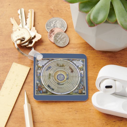 Vintag Ptolemaic Planisphere von Andreas Cellarius Schlüsselanhänger (Schreibtisch)