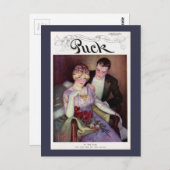 Vintag Puck Magazine Cover - Beim Spielen Postkarte (Vorne/Hinten)