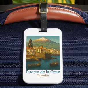 Vintag Puerto de la Cruz Tenerife Gepäckanhänger